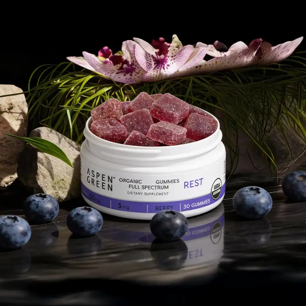 Jar of Rest Gummies by Aspen Green